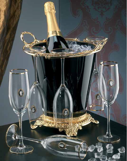 elegant champagne set