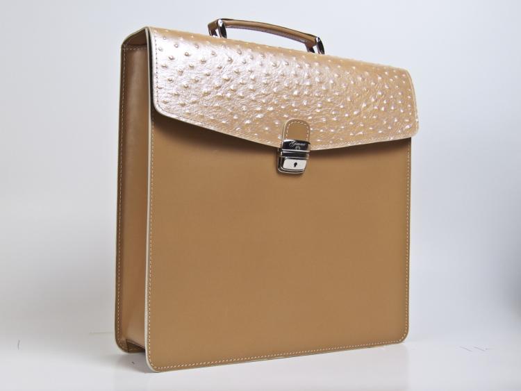 Exclusive men's leather briefcases