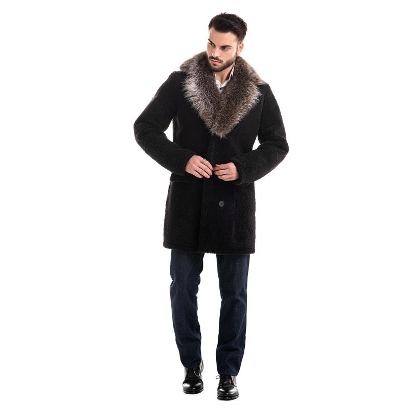 fashionable men's leather coats