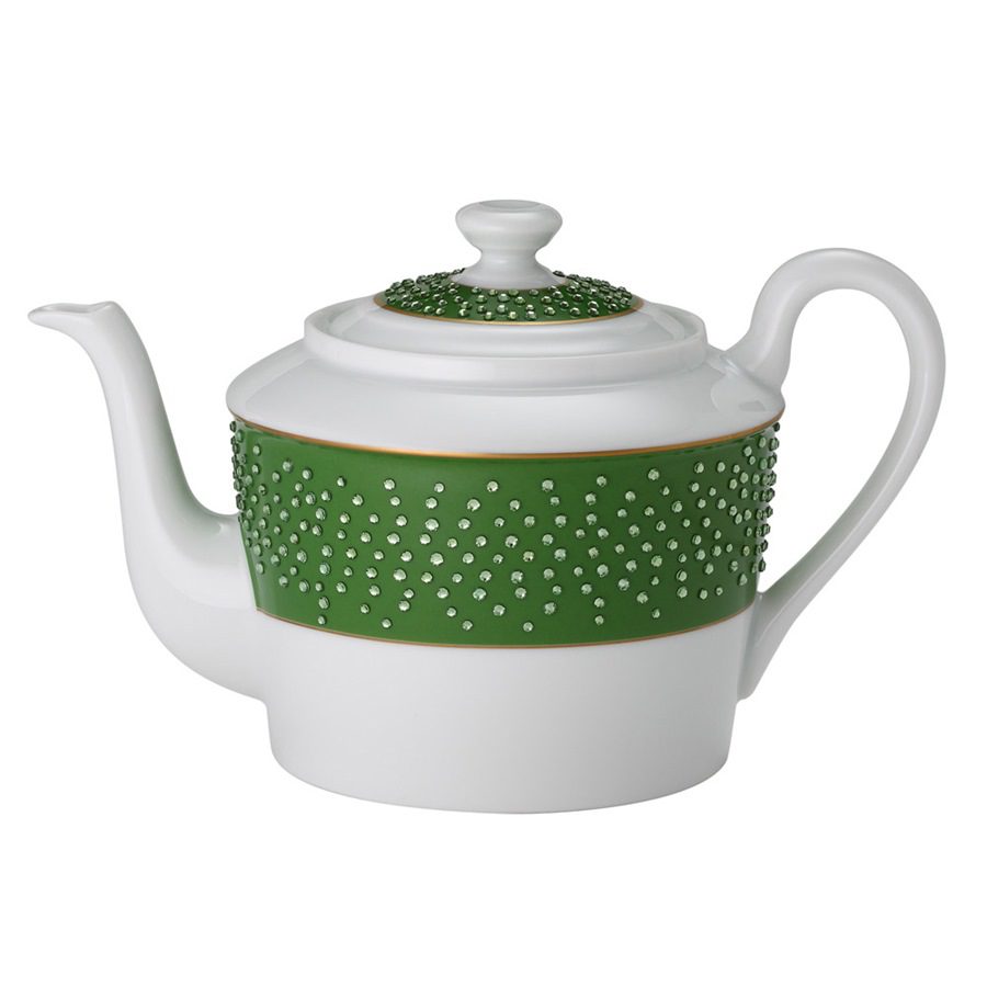 Green coffee and tea pot - a gift for a woman