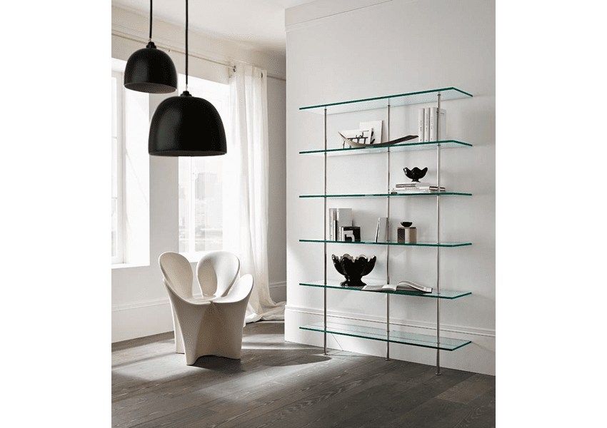 glass display cabinet for the living room by tonelli design