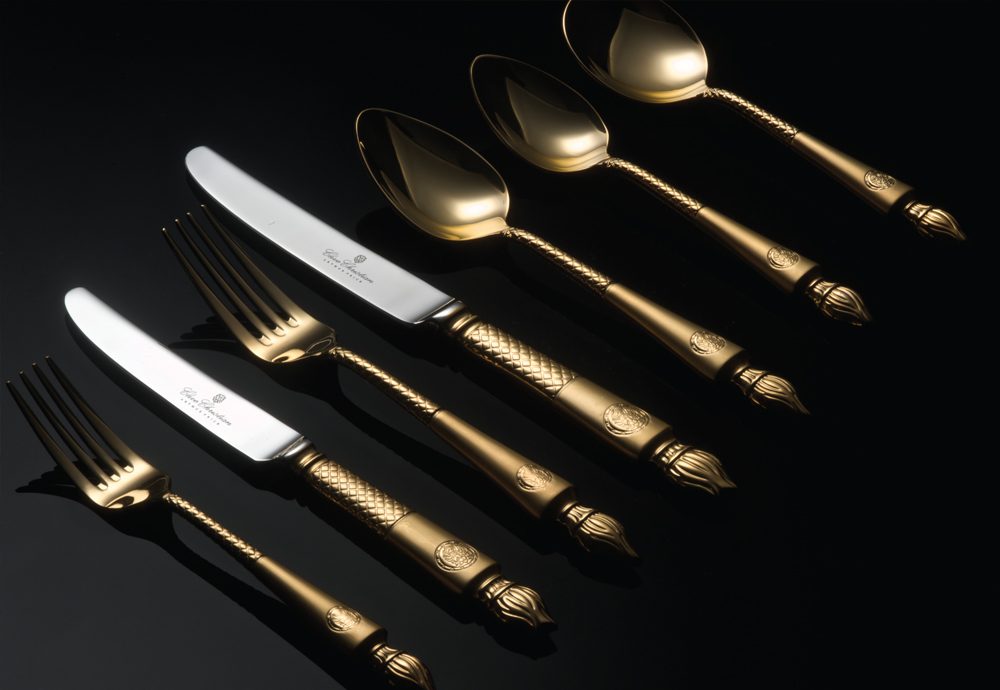 gold plated cutlery shop