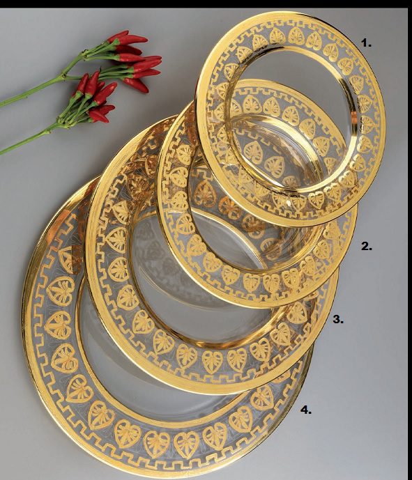 gold plated plates