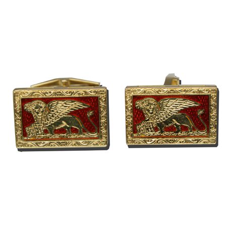 gold-plated shirt cufflinks