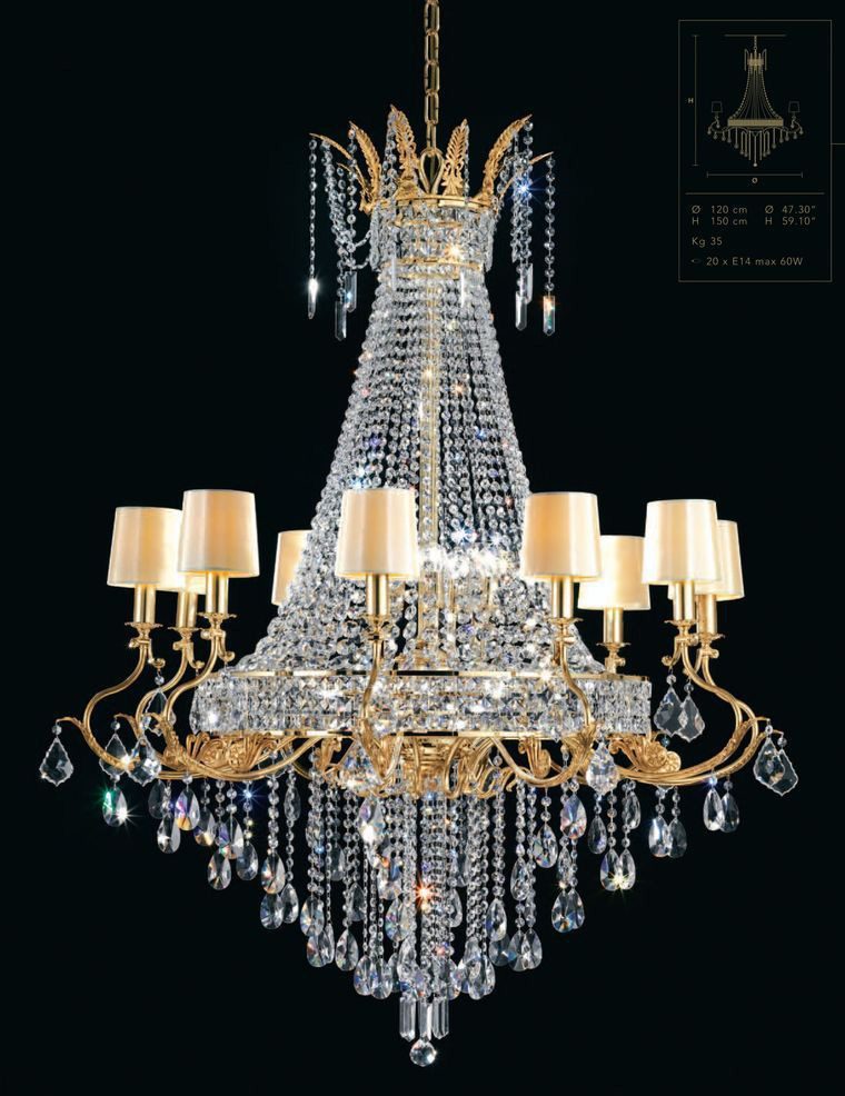 Italian chandelier for the living room