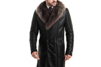 What coats for men are made of natural leather?