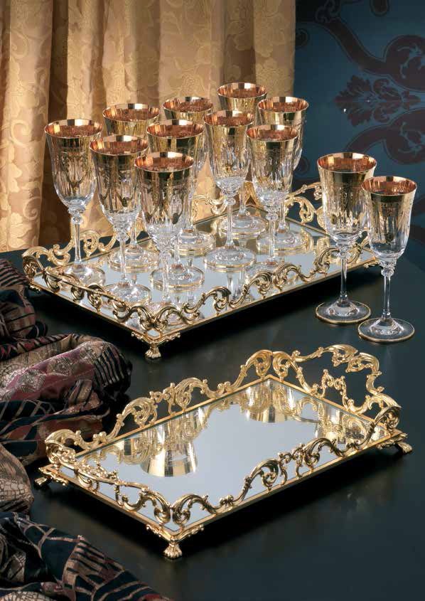 luxurious crystal glasses