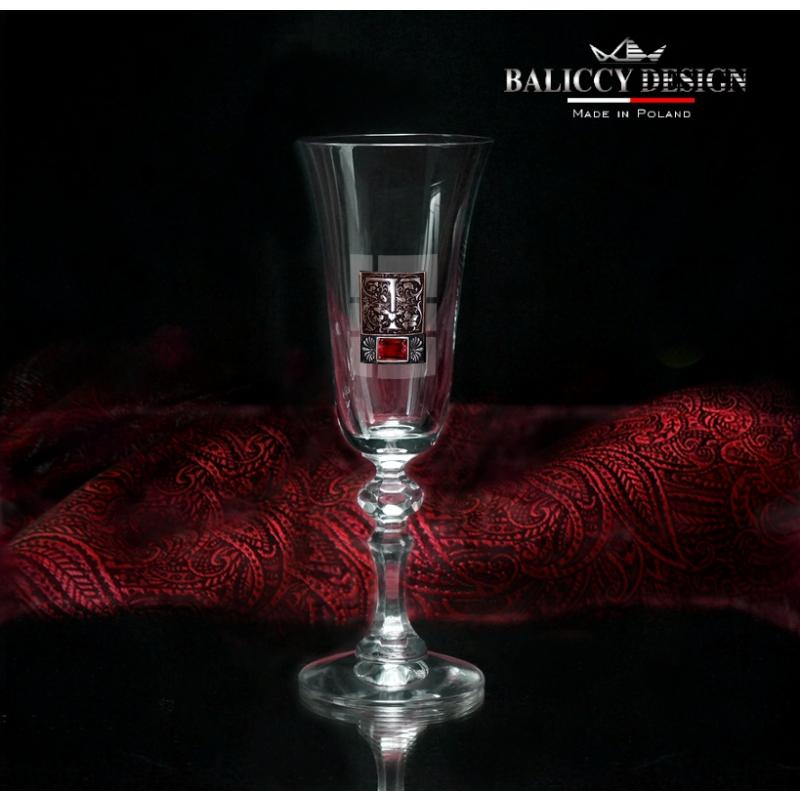 Red Champagne Glass