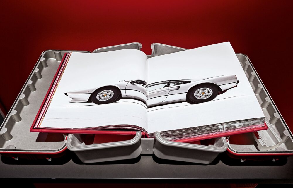 red limited book about ferrari