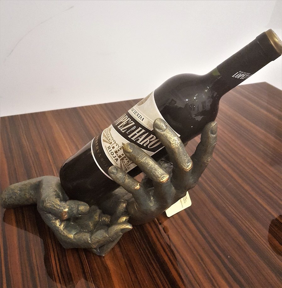 sculpture of wine hands