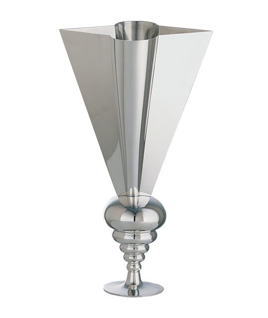 simple silver vase