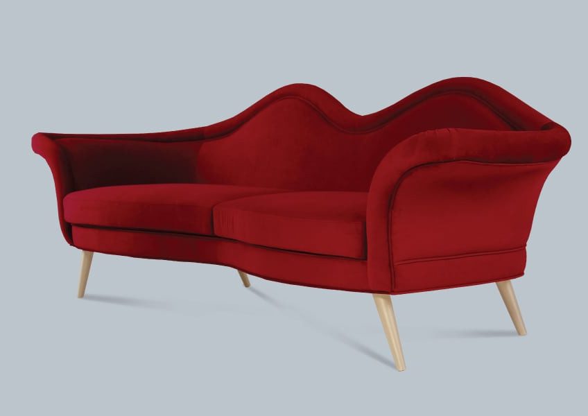 Hollywood style sofa lips