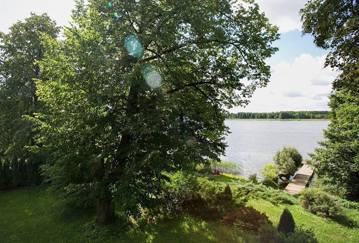 view from the terrace, luxury villa by the lake