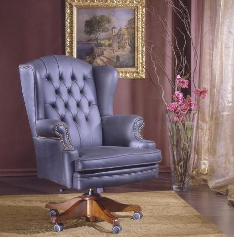 women's leather armchair for the office