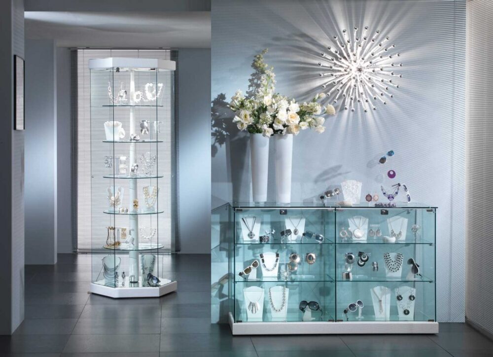 Glass Display Case for Shop and Boutique
