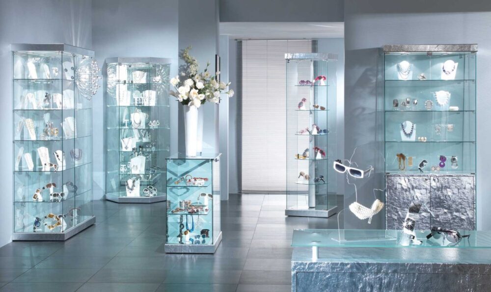What kind of glass display case for a boutique