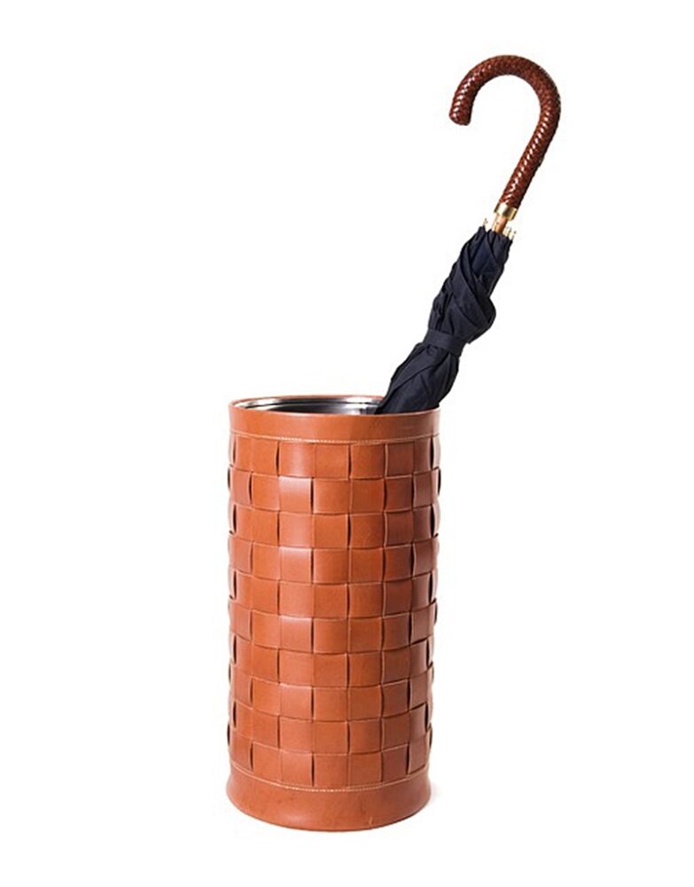 umbrella leather tote