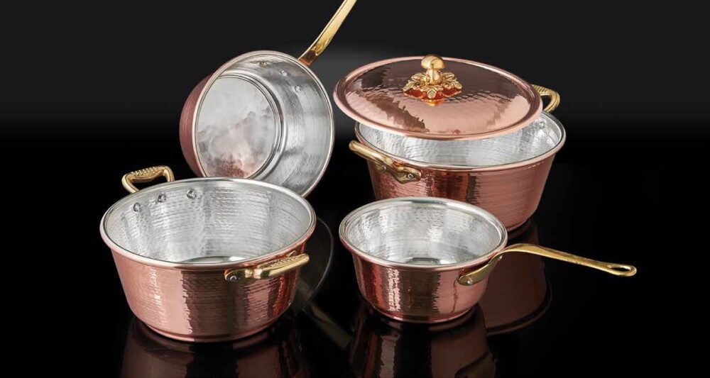 original copper cookware for the kitchen