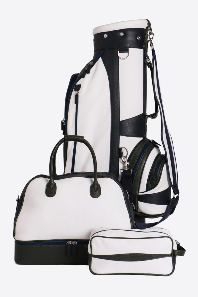 a set of prestigious bags for an athlete