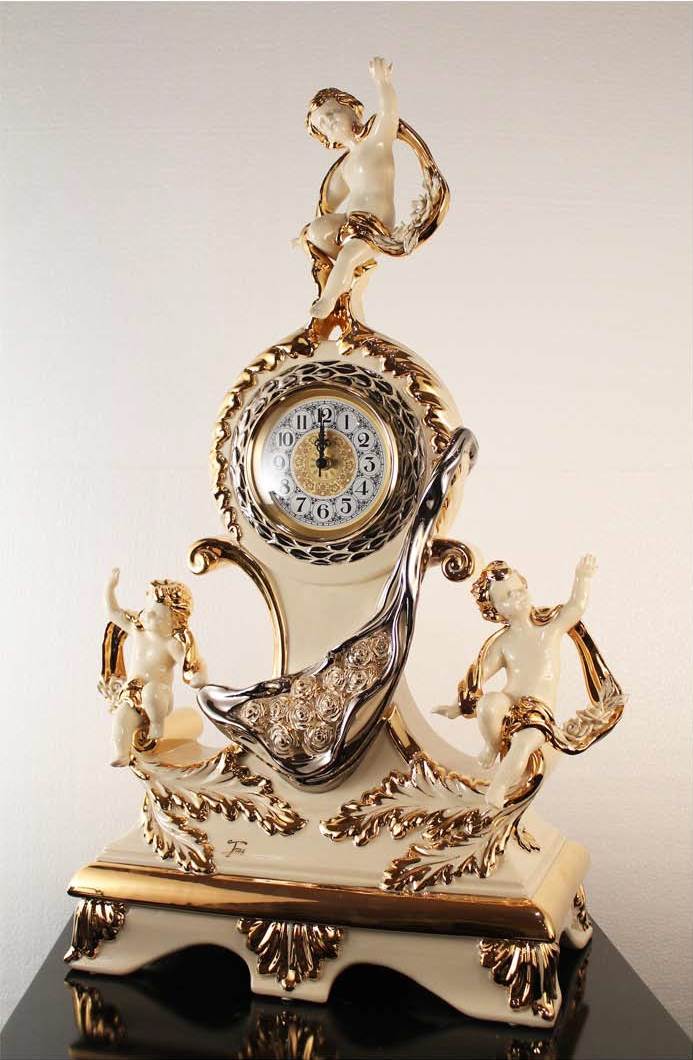 antique clock mantel