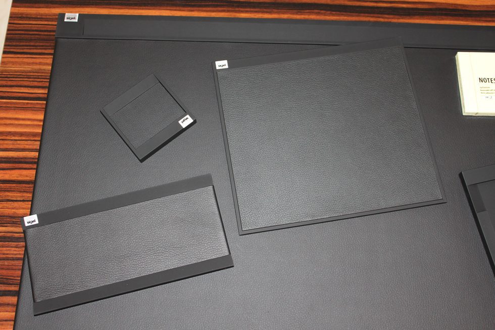 black functional desk accessories