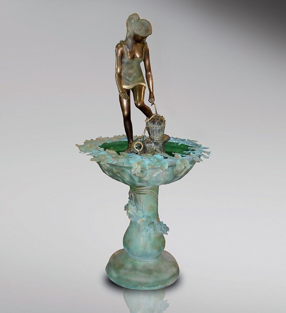 bronze fountain