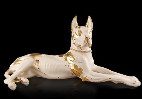 ceramic decorative dog