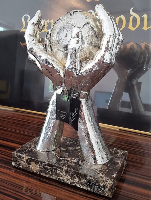 clock sculpture for the living room