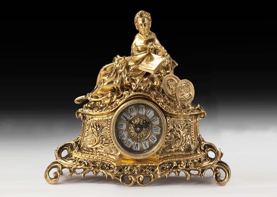 clocks made of bronze