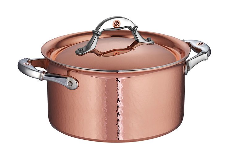 copper pots cooking