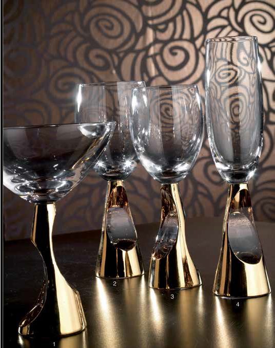 decorative crystals on the table