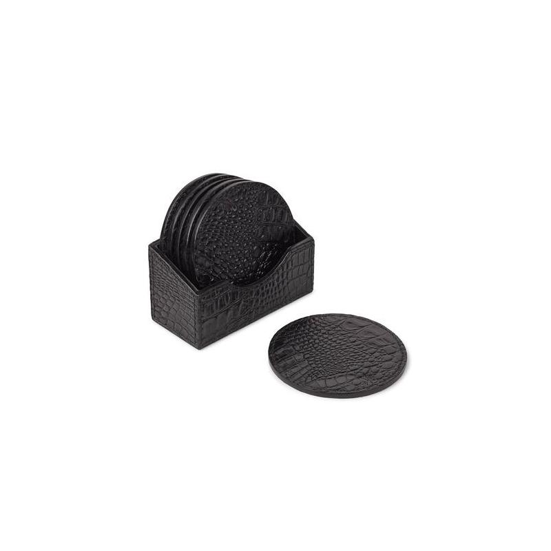 Elegant Black Coasters and Table Mats