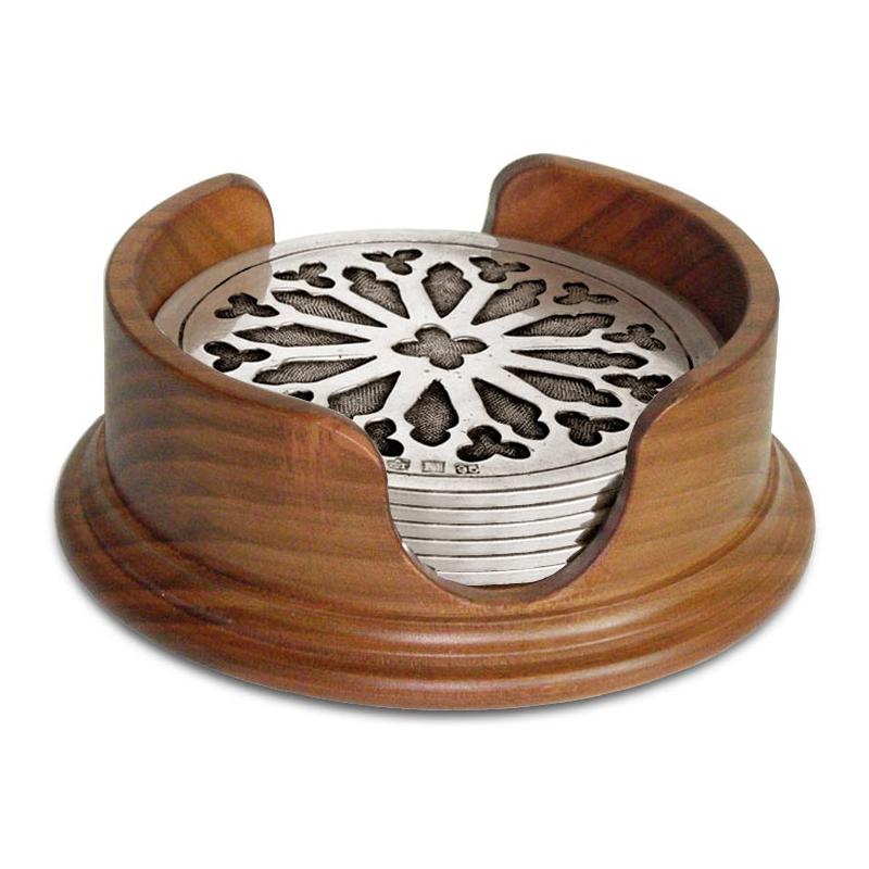 Elegant Wooden Coasters for Glasses and Dishes Table 1