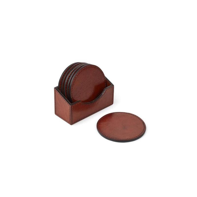 Elegant Leather Coasters for Glasses and Tableware
