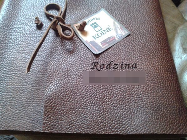 engraving on leather