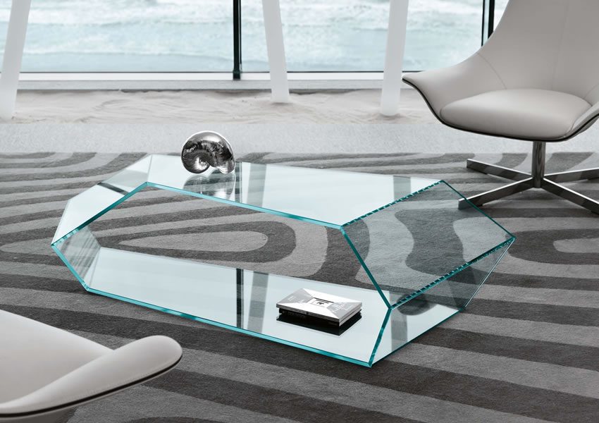 glass coffee table