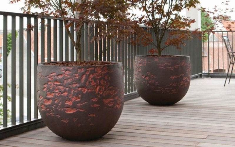 large planters for a luxurious garden
