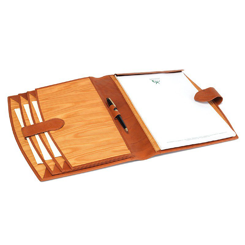 breton leather desk accessories