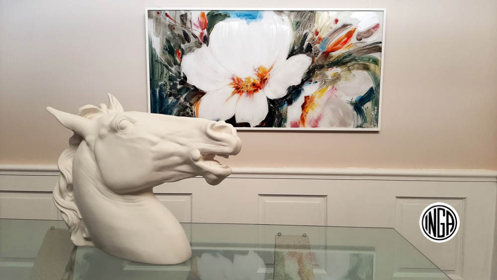 Plaster Blogger Figurine