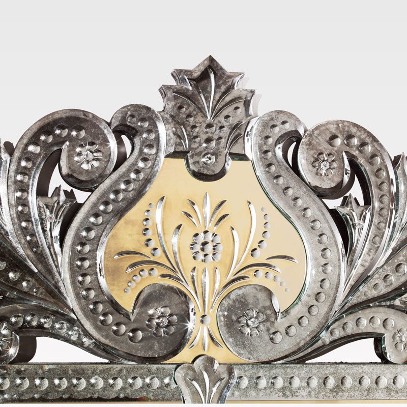 richly carved living room mirrors