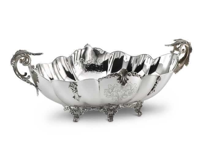 silver serving platter