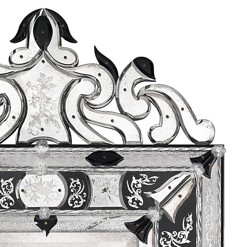 stylish crystal living room mirrors