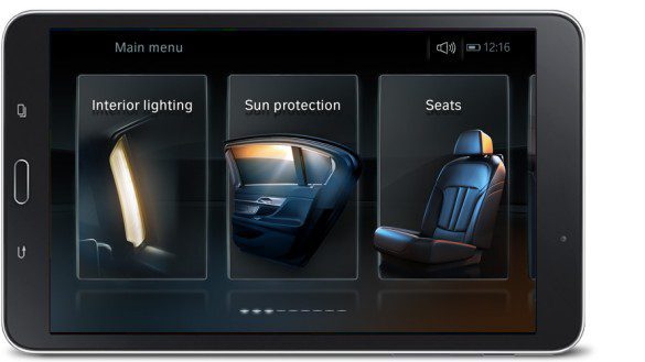 new BMW 7 wireless tablet