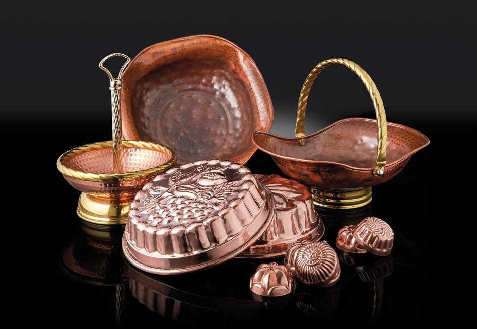 what vessels made of copper