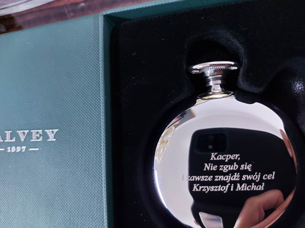 where to engrave on a compass scaled