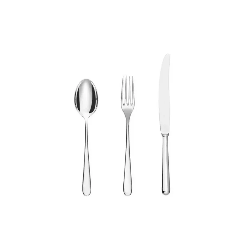 Are the Moderno cutlery pieces silver or silver-plated?