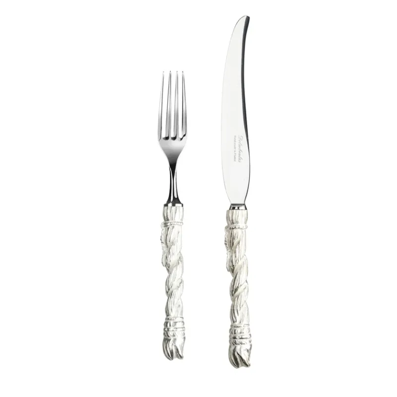 Are the Cutlery Silver or Silver-Plated Set