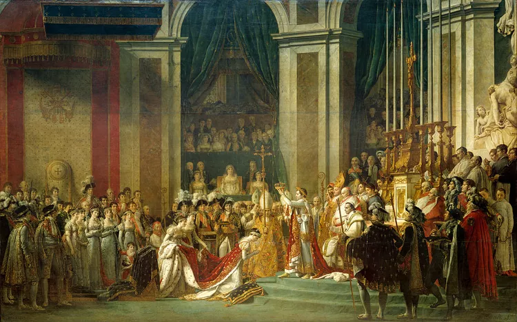 The Coronation of Napoleon Painting Moved from Versailles to the Louvre