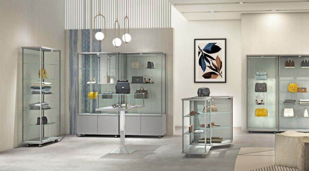 Glass Display Case Highlights the Charm of Products