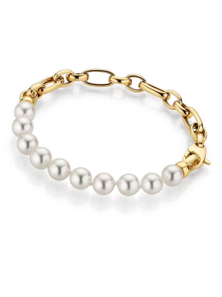 Gold Pearl Bracelet